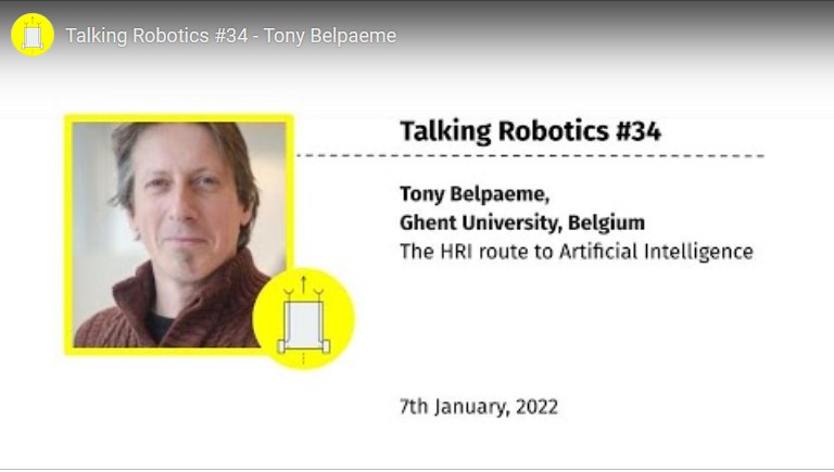 Tony Belpaeme presented at Talking Robotics