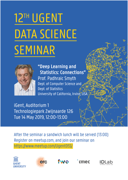 12th UGent Data Science Seminar with Prof. Padhraic Smyth