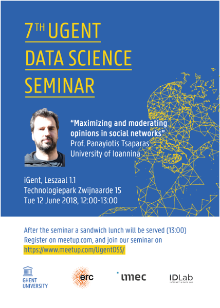 7th UGent Data Science Seminar with Prof. Panayiotis Tsaparas